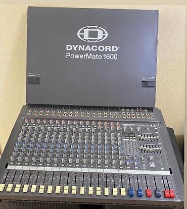 bilardo masası: Dynacord PowerMate 1600 səs mikseri. Bu mikser live səs tətbiqləri və — 1