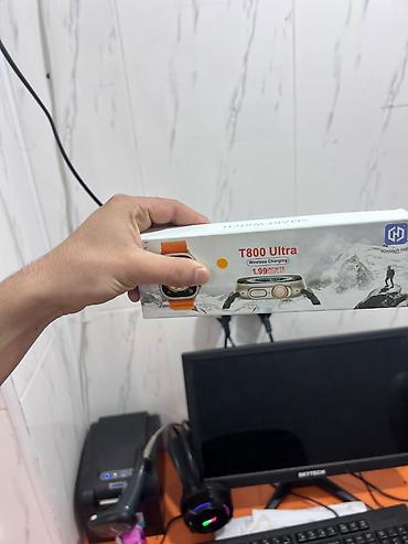t800 saat: T800 Ultra ağıllı saat (klon model) Xüsusiyyətlər: - 1.99" Infinite — 1