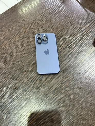 Apple iPhone: IPhone 15 Pro, Б/у, 256 ГБ, Синий, Кабель, 85 % — 2