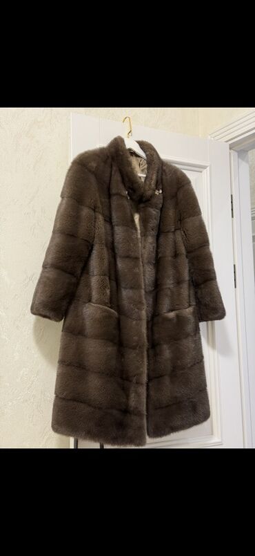 детские шапки с помпонами из натурального меха: Шуба из норки, натуральный мех. - Цвет: глубокий коричневый