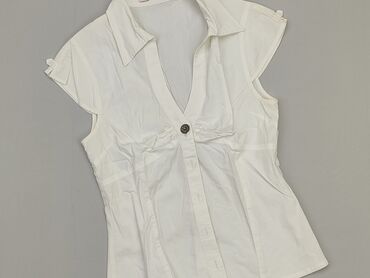 białe bluzki krótki rękaw eleganckie: Сорочка жіноча, M, стан - Хороший