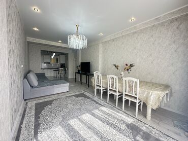 кара жыгачтан квартира берилет: 3 бөлмө, 120 кв. м, Элитка, 15 кабат, Евроремонт