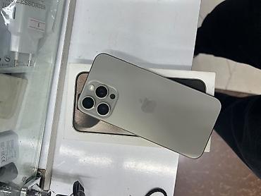IPhone 15 Pro Max, 256 GB, Natural Titanium, Zəmanət, Simsiz şarj, Face ID