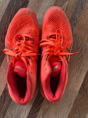 гандом: Мужские кроссовки, 43, Asics, Б/у, цвет - Красный, Платная доставка — 1
