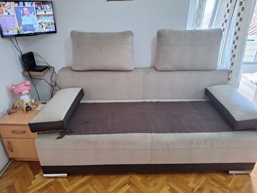 sto za sminkanje novi sad: Three-seat sofas, Eco-leather, color - Brown, New