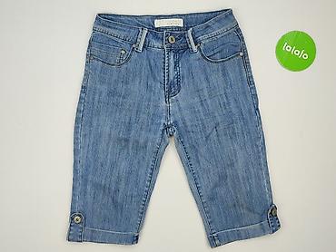 jeansy krowa: Denim, Spodnie 3/4 damskie, rozmiar S — 2
