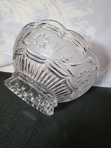 Ostali antikviteti: Cinija kristal Zajecar velika iz 70ih.god. Cinija kristal — 10