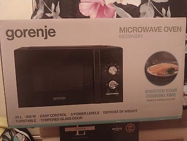 gaz sobaları: Gorenje MO20A3BH mikrodalğalı soba - Həcm: 20 litr - Güc: 800 W - — 1