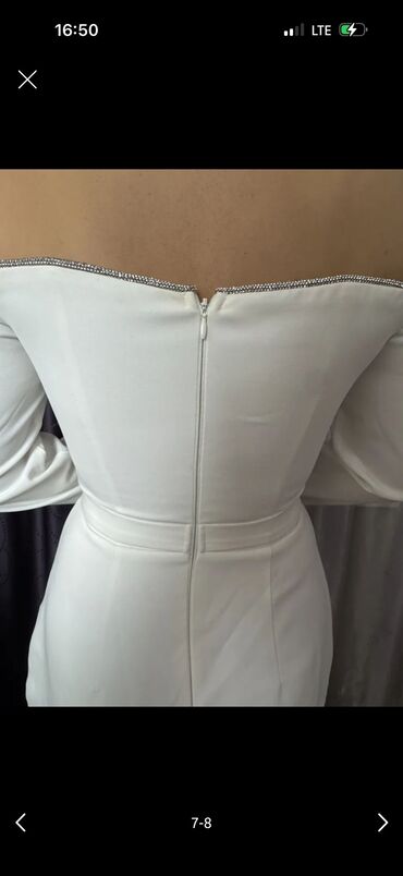 Вечерние платья: Вечернее платье, Коктейльное, С рукавами, Стразы, M — 4