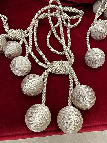 ipek parça: Pərdə bağlama kəməri – dekorativ tasselli model4 ədədi - Material — 2