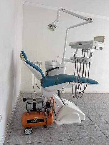 Медицинская мебель: Стоматологическая установка с компрессором все работает - — 1