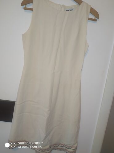 haljine sa perjem: 9Fashion Woman L (EU 40), bоја - Bela, Drugi stil, Na bretele