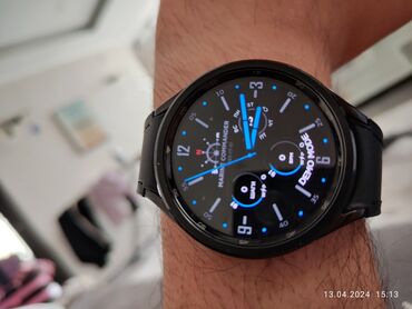 часы бу б: Продам galaxy watch 6 classic 47 mm black wi-fi. полный комплект особо