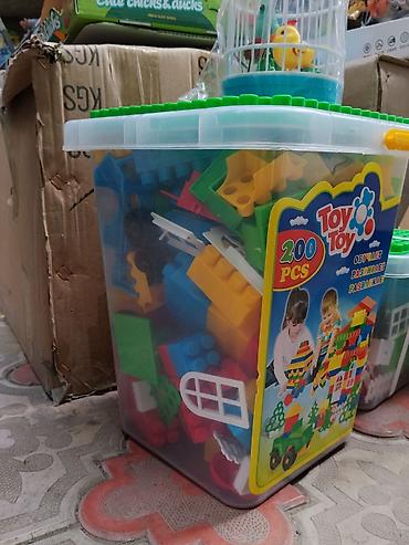 набор кулич: Конструктор Toy Toy — набор из 200 деталей в пластиковом контейнере с — 2