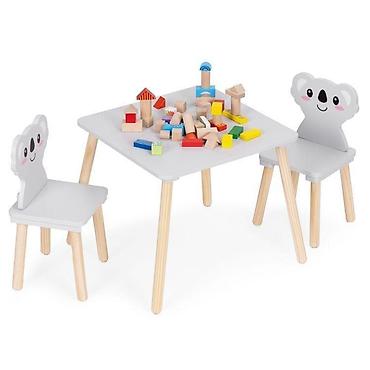 cipelarnik ikea: Dečiji set nameštaja Koala – sto + 2 stolice, ECOTOYS Šifra — 5
