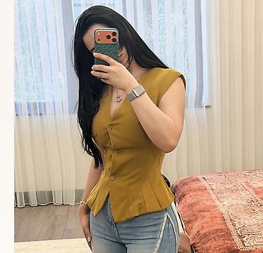 qadin bot: Jilet, Zara, M, rəng - Sarı — 1