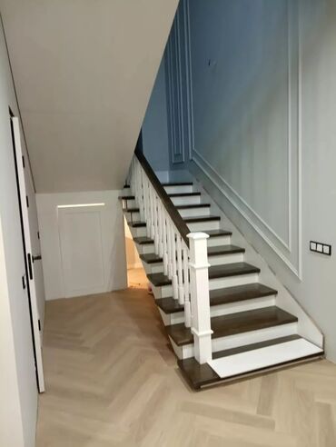 Деревянные лестницы: Каражыгач, сасна, дуб, фанера шпон, тапчан, стол, Темир каркас — 5