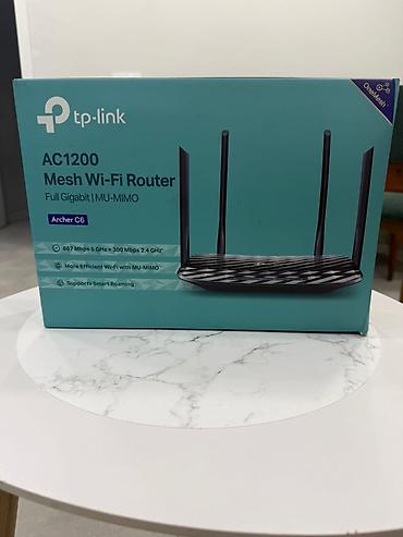 tplink c6: Router "TP-Link Archer C6 AC1200" satilir, teze kimidi, chox az — 1