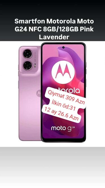 Motorola: Motorola Şarm, 128 GB, rəng - Ağ, Sensor, Kredit, Barmaq izi