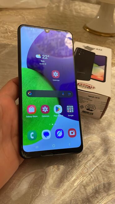 Hummer: Samsung Galaxy A22, 64 GB, rəng - Qara
