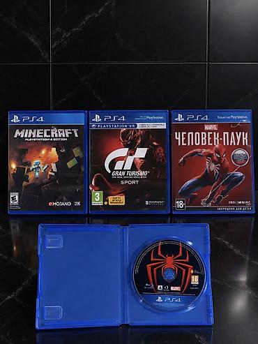 Playstation Games spider man,miles morales,minecraft,gran turismo За at lalafo.kg Playstation Games spider man,miles morales,minecraft,gran turismo За