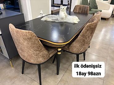 taxta dikt: Mətbəx və yemək otağı üçün müxtəlif model masa-stul dəstləri - — 4