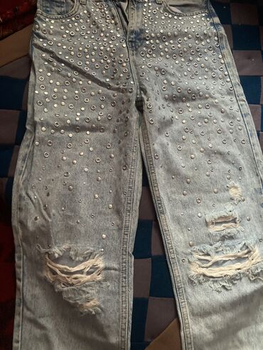 джинсы слоучи: Джинсы и брюки, Б/у