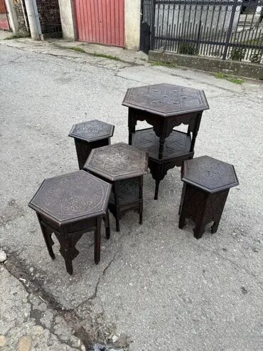 Stilski klub stolovi: Set turskih / peşkun stočića - BR2 - MOGUĆ PREVOZ U dobrom stanju 💎 — 14