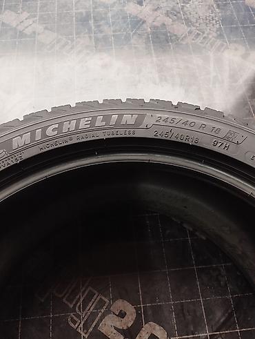 2454018: Шины 245 / 40 / R 18, Зима, Б/у, 1 шт, Легковые, Япония, Michelin — 2