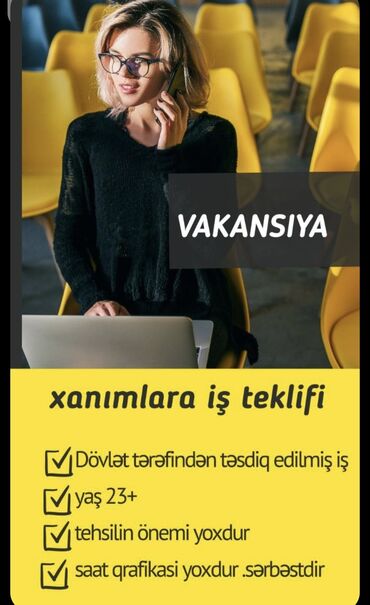 Kabellər: Marketoloq tələb olunur, Onlayn iş, İstənilən yaş, Təcrübəsiz