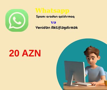 Qazanlar: Whatsapp və Whatsapp Business Spamdan Çıxarma Xidməti