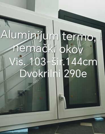 Prozori: Aluminijumski termo prozori – više dimenzija i varijanti - Kupatilski — 10