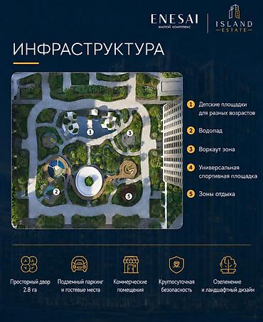 Продажа квартир: 3 комнаты, 129 м², Асанбай мкр Элитка, 4 этаж, ПСО (под самоотделку) — 2