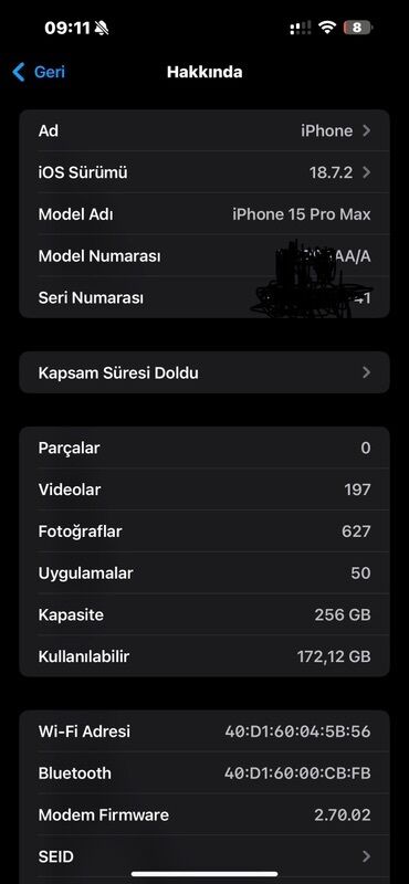 Apple iPhone: IPhone 15 Pro Max, 256 GB, Natural Titanium — 8