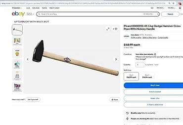 Čekići: PARKSIDE malj sa drškom od jasena - Robusna glava malja od kaljenog — 5