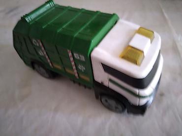 plasticni motor za decu: Teamster kamion djubretar 15,5 cm.plasticni,pritiskom zutih dirki — 1