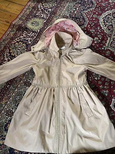 yağmurluq plaş: Uşaq üçün qız yağmurluğu/palto - Rəng: bej (açıq krem) - Model: bel — 3
