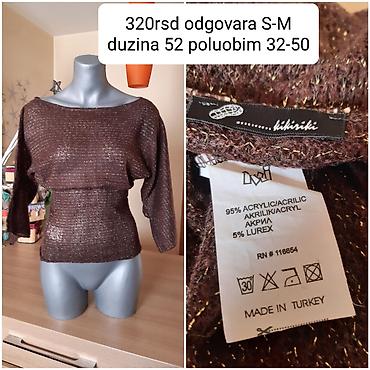 silver: Kikiriki ženski džemper/bluza sa šišmiš rukavima - Veličina: odgovara — 1