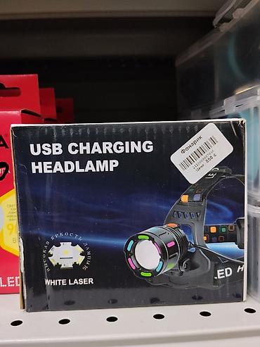 Налобный фонарь USB Charging Headlamp с зарядкой от USB. Фонарь