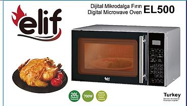Mikrodalğalı soba Elif, Ayrıca dayanan, Mikrodalğalar ilə, rəng - Bej, Yeni