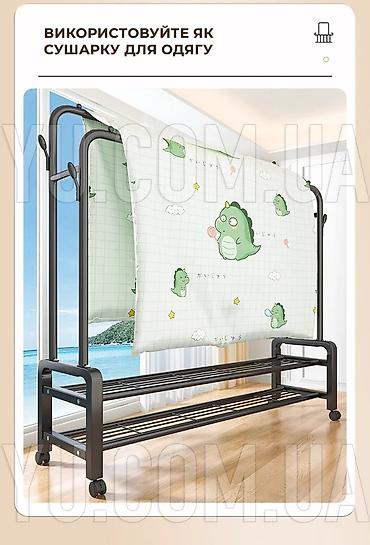 Вешалки: Стойка-вешалка для одежды с колёсами ✨ Идеальное решение для дома — 10