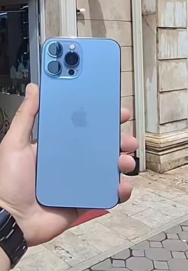 Elektronika: IPhone 13 Pro Max, 256 GB, Sierra Blue, Simsiz şarj, Sənədlərlə, Zəmanət