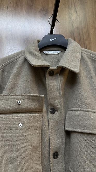 Личные вещи: Мужская рубашка-куртка ZARA (овер-шакет) - Модель: рубашка-куртка на — 4