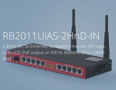 сетевые адаптеры mikrotik: Продам MikroTik RouterBOARD 2011UiAS-2HnD, состояния идеал