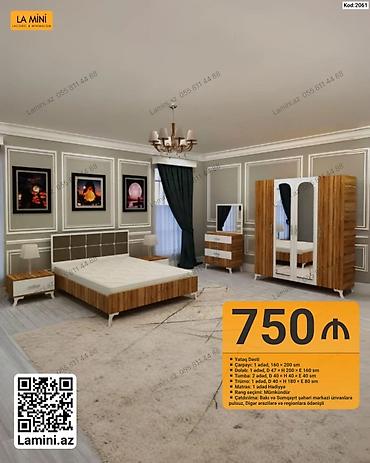 dola: La Mini – Yataq Dəsti (Kod: 2061) Tərkibi və ölçülər: - Çarpayı: 1 — 1