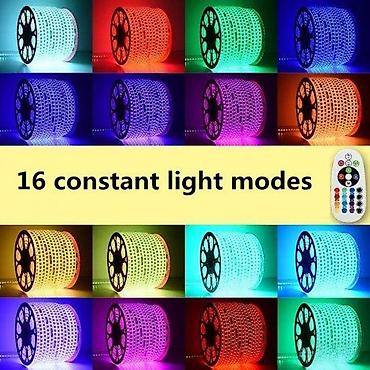 Rasveta: Led traka vodootporna 220v smd5730 120ld/m 18w/m eq100w/m. Trake — 12