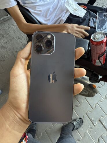 петличные микрофон: IPhone 13 Pro Max, Колдонулган, 256 ГБ, Кара, Коргоочу айнек, Каптама, Куту, 76 %
