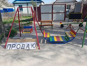 Детские площадки: Детский турник качеля балансир домик беседка качалка — 10