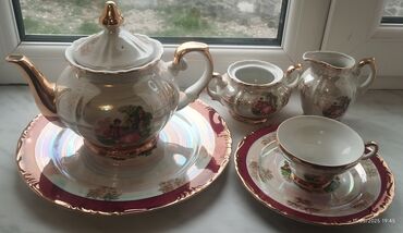 Çay dəstləri və servizlər: Çay dəsti, rəng - Ağ, Madonna, 6 nəfərlik, Yaponiya