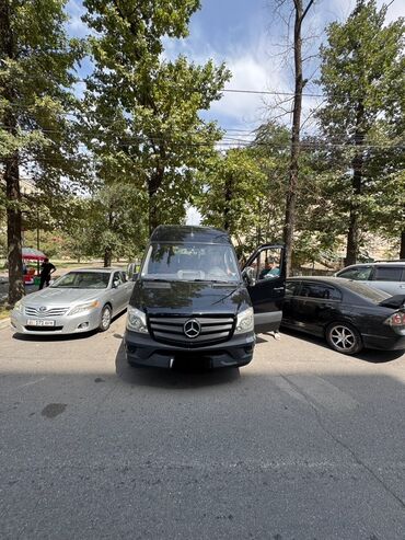 гофра на спринтер: Mercedes-Benz Sprinter, черный микроавтобус (удлиненная и высокая